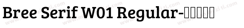 Bree Serif W01 Regular字体转换